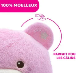 FIRT DREAMS - PELUCHE OURSON PROJECTEUR BABY BEAR ROSE