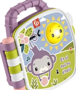 FISHER PRICE - LIVRE COMPTINES PURPLE MONKEY
