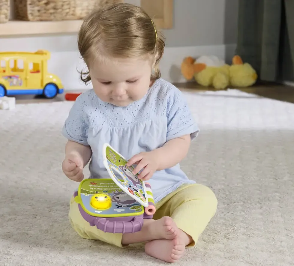 FISHER PRICE - LIVRE COMPTINES PURPLE MONKEY