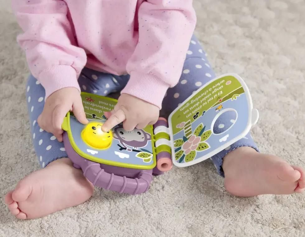 FISHER PRICE - LIVRE COMPTINES PURPLE MONKEY
