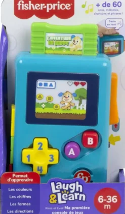 FISHER-PRICE - MA PREMIERE CONSOLE DE JEU - BLEU
