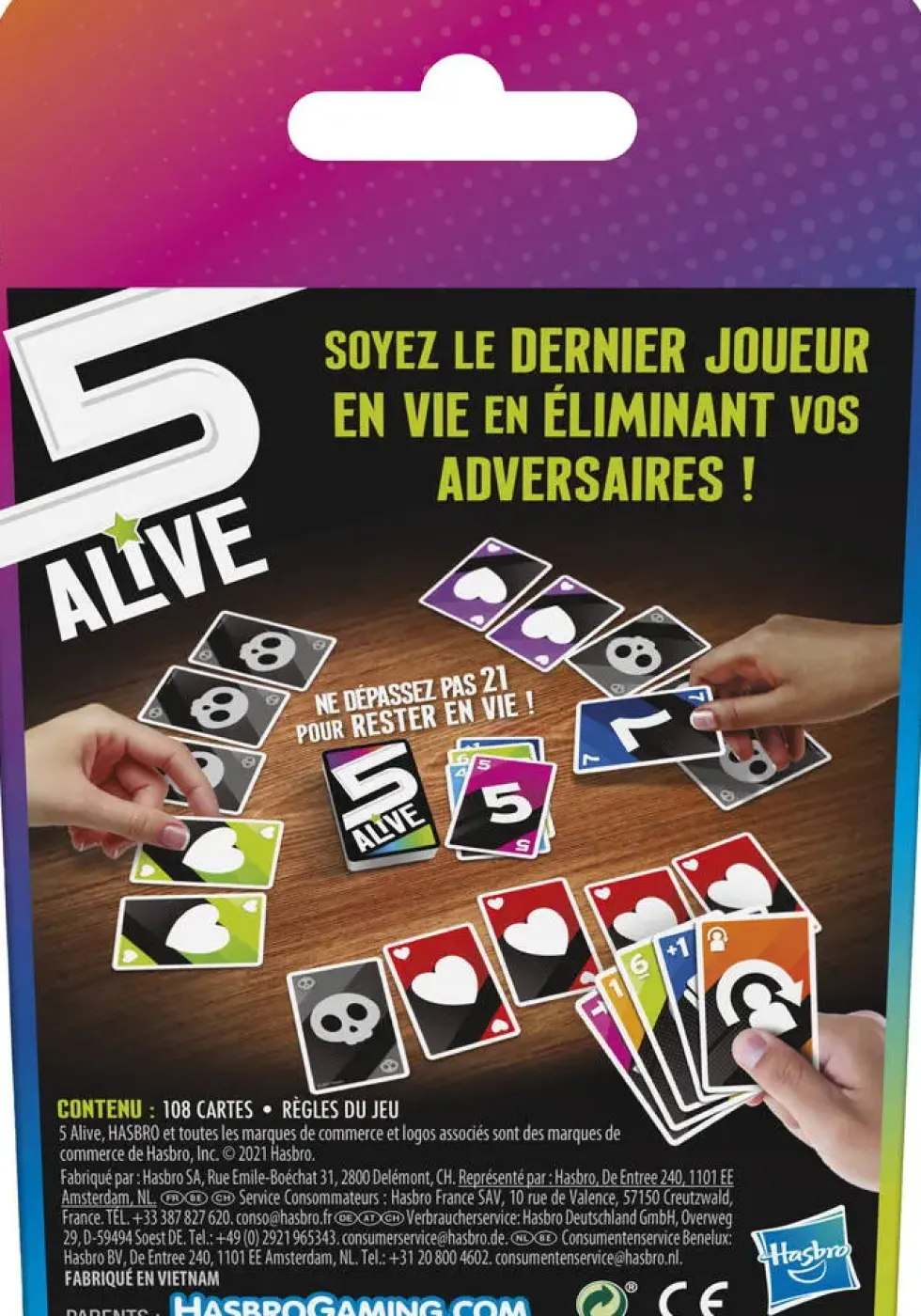 FIVE ALIVE CARD GAME