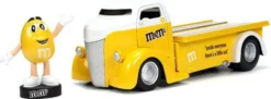 1/24 FORD COE FLATBED W -METMS YELLOW FIGURE YELLOW HOLLYWOOD RIDES 1947