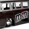 1/24 FORD ECONOLINE BUS W -METMS RED FIGURE BROWN HOLLYWOOD RIDES 1965