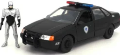 1/24 FORD TARUS W/ROBOCOP FIGURE BLACK HOLLYWOOD RIDES 1986