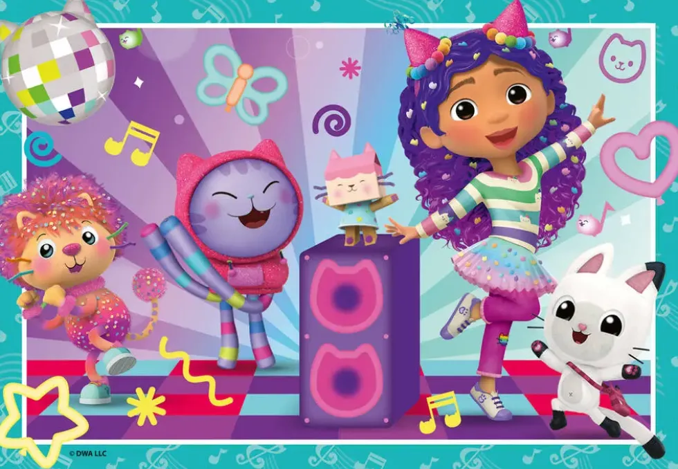 GABBY EST LA MAISON MAGIQUE - PUZZ 2X24 PIECESPRET A FAIRE LA FETE !