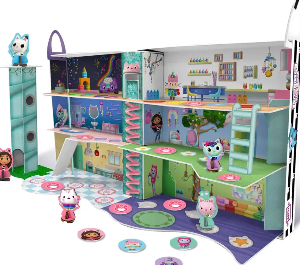GABBY ET LA MAISON MAGIQUE - LE JEU CHAT' TASTIQUE - JEU DE PLATEAU 3D