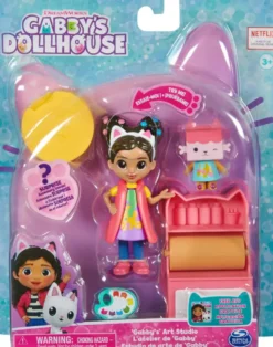 GABBY ET LA MAISON MAGIQUE - PACK 2 FIGURINES ET ACCESSOIRES STUDIO D'ART