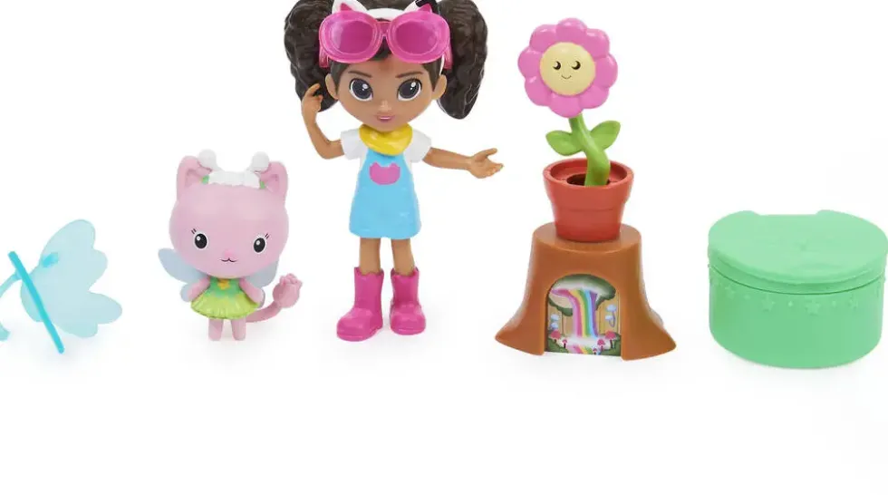 GABBY ET LA MAISON MAGIQUE - PACK 2 FIGURINES ET ACCESSOIRES JARDIN ENCHANTE