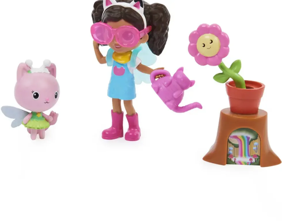 GABBY ET LA MAISON MAGIQUE - PACK 2 FIGURINES ET ACCESSOIRES JARDIN ENCHANTE