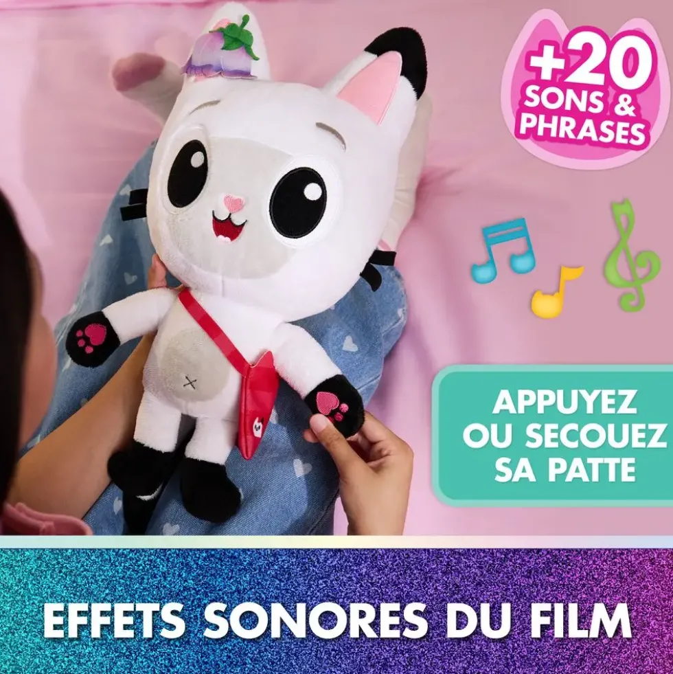 GABBY ET LA MAISON MAGIQUE -PELUCHE PANDY PATTES A FONCTION - LE FILM