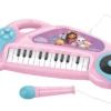 GABBY ET LA MAISON MAGIQUE- PIANO ELECTRONIQUE LUMINEUX MICROPHONE 24 TOUCHES