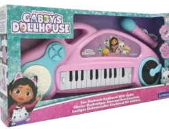 GABBY ET LA MAISON MAGIQUE- PIANO ELECTRONIQUE LUMINEUX MICROPHONE 24 TOUCHES