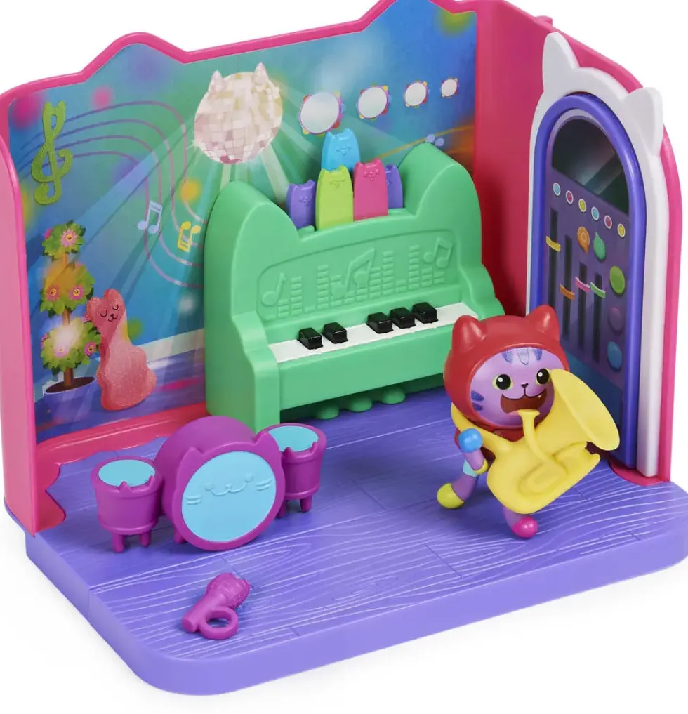 GABBY ET LA MAISON MAGIQUE - PLAYSET DELUXE LA SALLE DE MUSIQUE DE DJ MIAOU