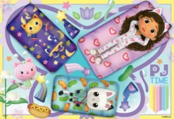 GABBY ET LA MAISON MAGIQUE - PUZZLES 2X12 PIECES - SOIREE PYJAMA