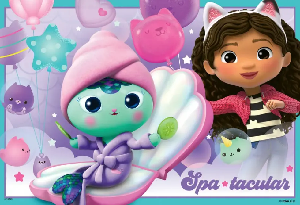 GABBY ET LA MAISON MAGIQUE - PUZZLES 2X12 PIECES - SOIREE PYJAMA