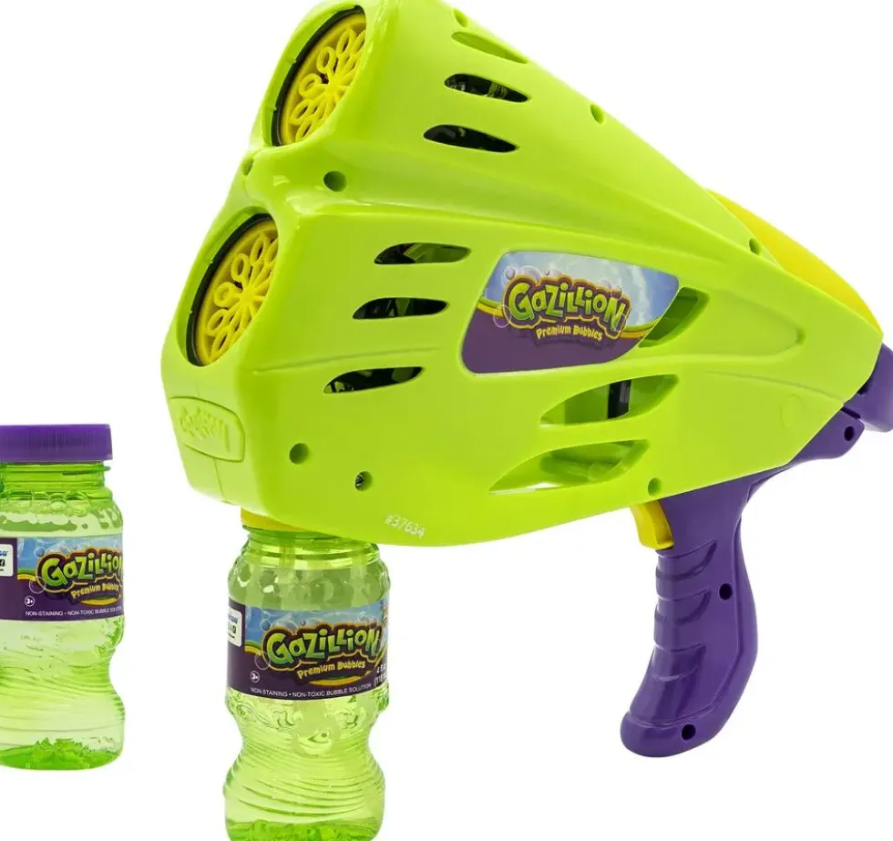 GAZILLION - PISTOLET DOUBLE BUBBLE BLASTER AVEC RECHARGE 237 ML