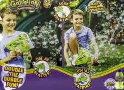 GAZILLION - PISTOLET DOUBLE BUBBLE BLASTER AVEC RECHARGE 237 ML