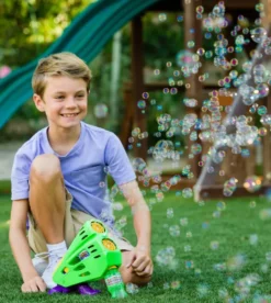 GAZILLION - PISTOLET DOUBLE BUBBLE BLASTER AVEC RECHARGE 237 ML