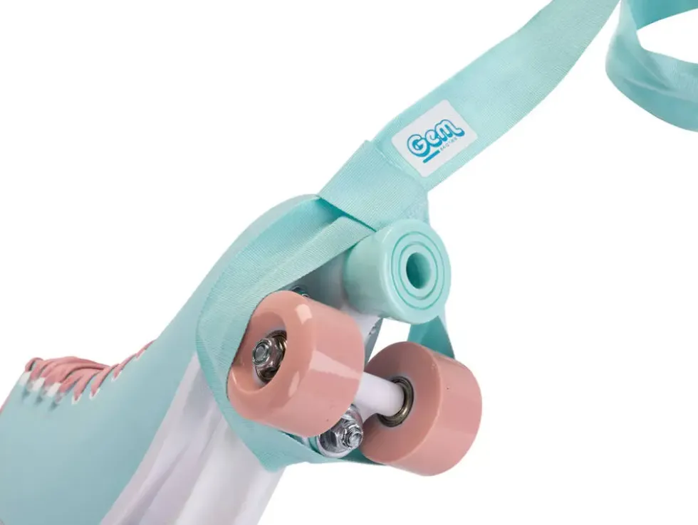 GEM SKATES - PATINS A ROULETTES QUAD ROLLER - BABY BLEU - L 39-42