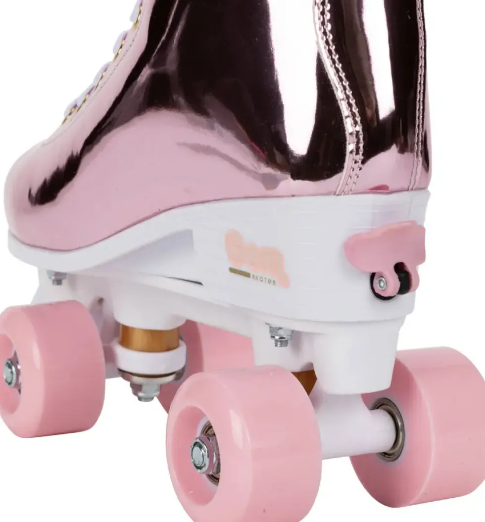 GEM SKATES - PATINS A ROULETTES QUAD ROLLER - HOLO ROSE - L 39-42