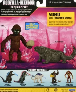 GODZILLA X KONG 2 - FIGURINEARTICULEE - SUKO 9 CM ET TITANUS 11 CM