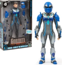 GORMITI - FIGURINE ARTICULEE DE 27 CM SCION AVEC ARMURE - EAU
