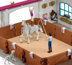 GRAND MANEGE EQUESTRE - FIGURINES ARTICULEES