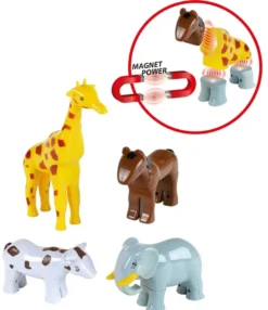 4 GRANDS ANIMAUX MAGNETIQUES FUNNY PUZZLE