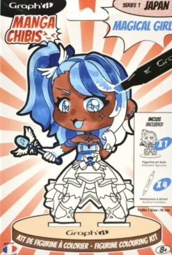 GRAPH'IT CHIBIS - KIT COLORIAGE FIGURINE - MAGICAL GIRL