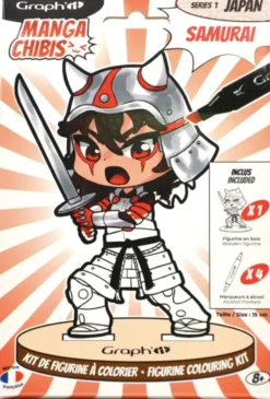 GRAPH'IT CHIBIS - KIT COLORIAGE FIGURINE - SAMURAI