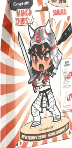 GRAPH'IT CHIBIS - KIT COLORIAGE FIGURINE - SAMURAI