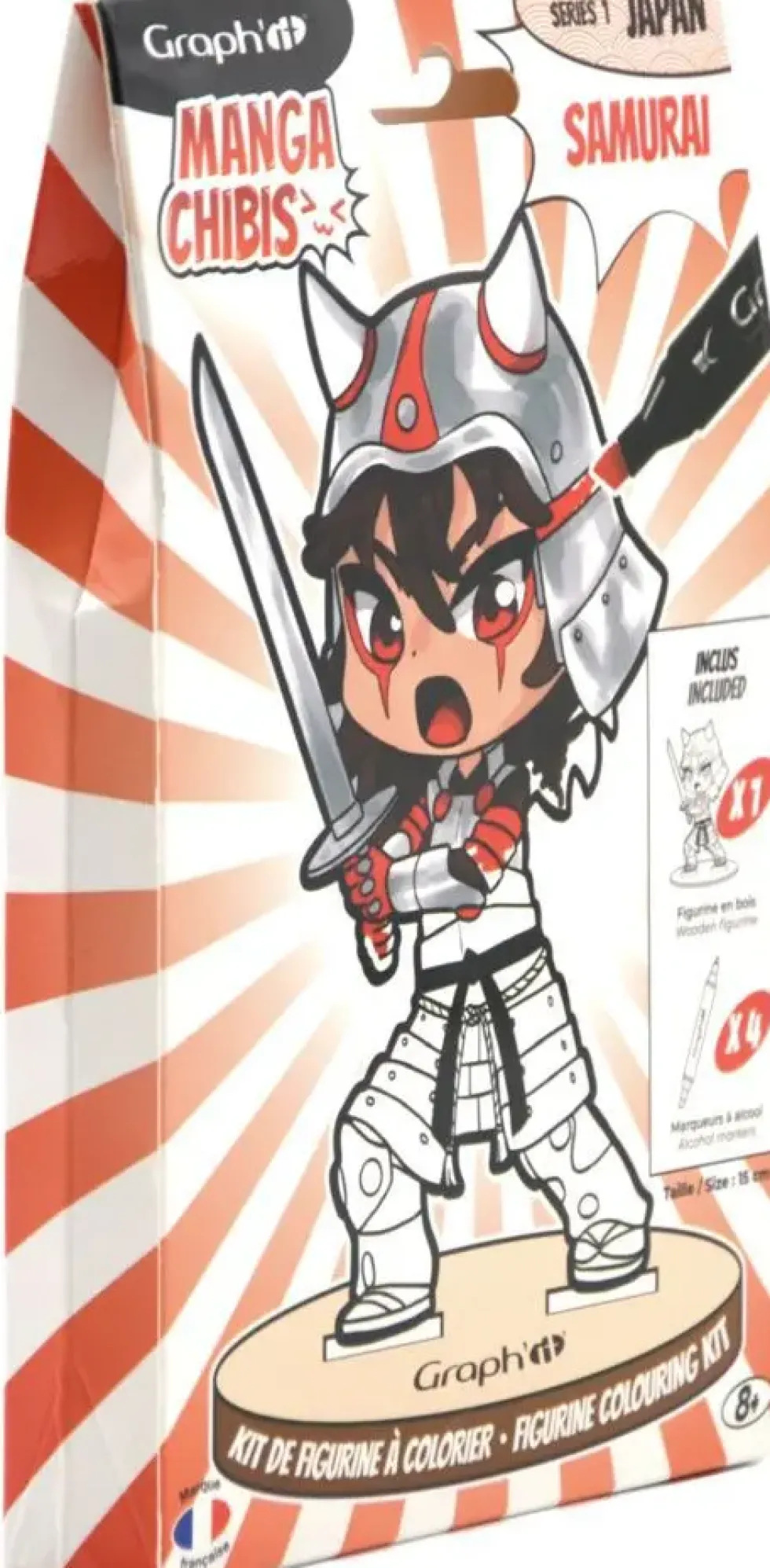 GRAPH'IT CHIBIS - KIT COLORIAGE FIGURINE - SAMURAI