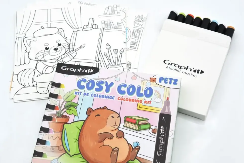 GRAPH'IT KIT DE COLORIAGE COSY COLO - PETZ