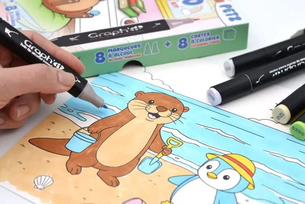 GRAPH'IT KIT DE COLORIAGE COSY COLO - PETZ