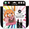 GRAPH'IT TROUSSE 24 MARQUEURS - COSY COLO