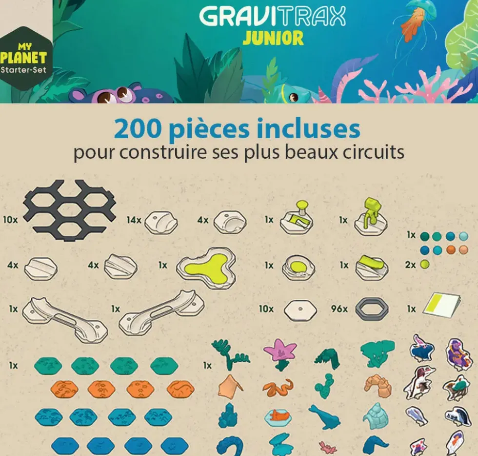 GRAVITRAX JUNIOR STARTER SET MY PLANET - 4 THEMES
