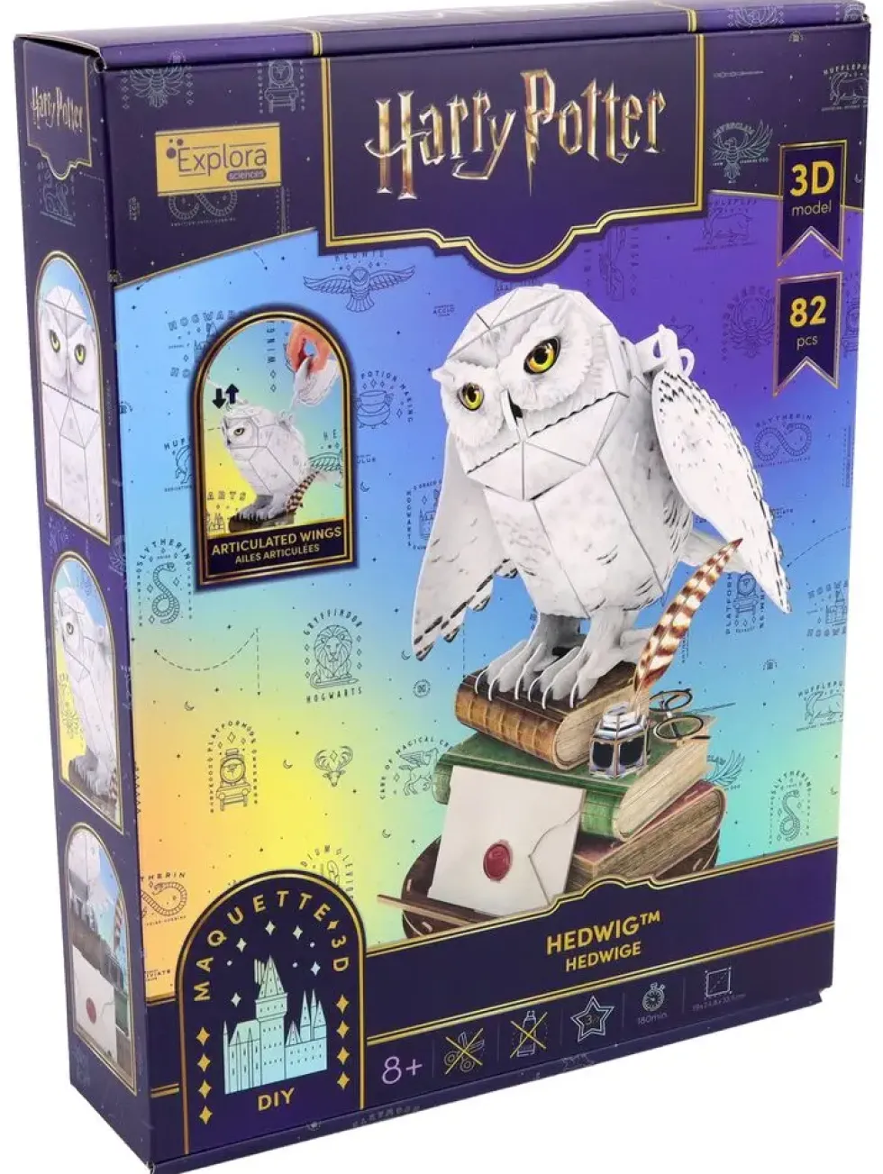 HARRY POTTER MAQUETTE 3D - HEDWIGE - 93 PIECES