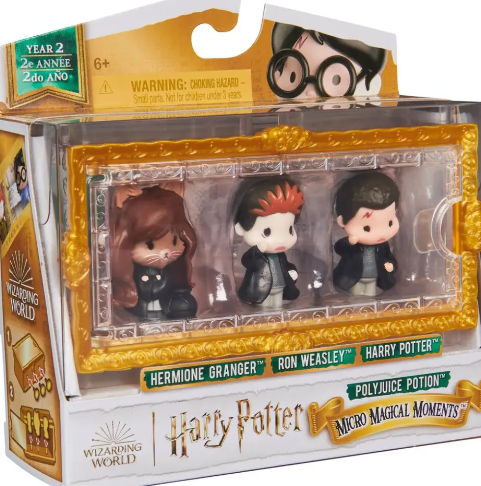 HARRY POTTER -MULTIPACK 3 FIGURINES POLYNECTAR MOMENTS MAGIQUES WIZARDING