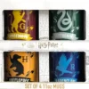 HARRY POTTER - SET CADEAU 4 MUGS