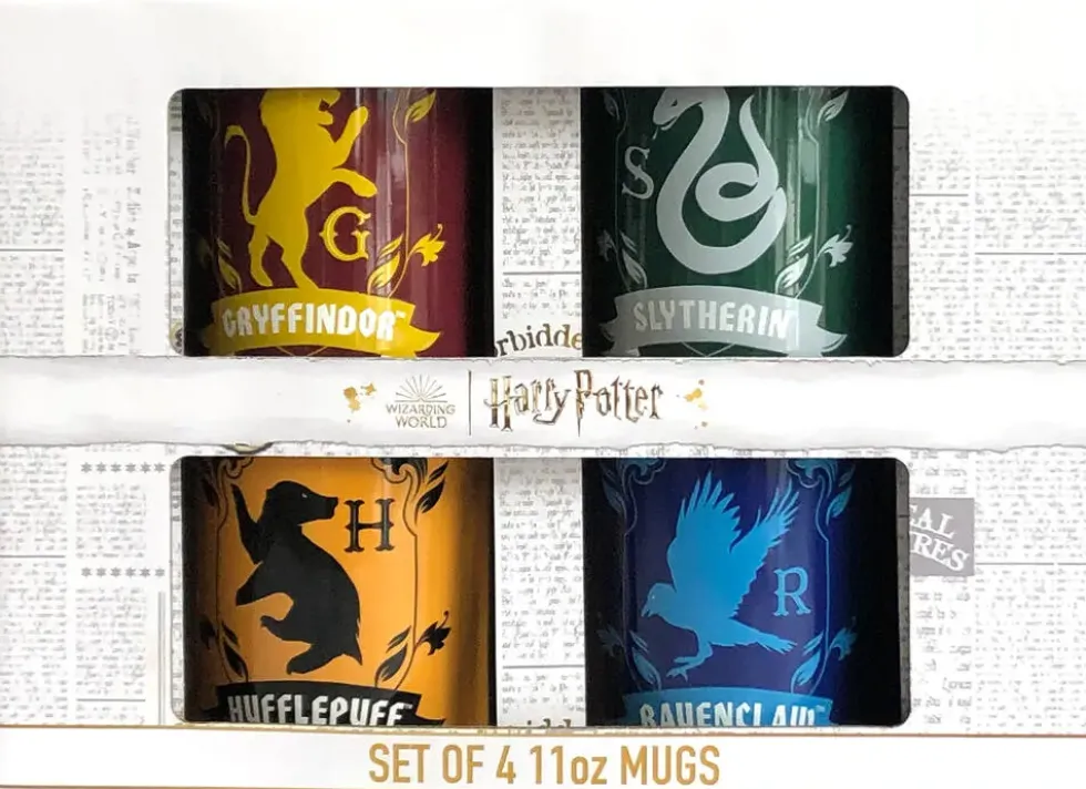 HARRY POTTER - SET CADEAU 4 MUGS