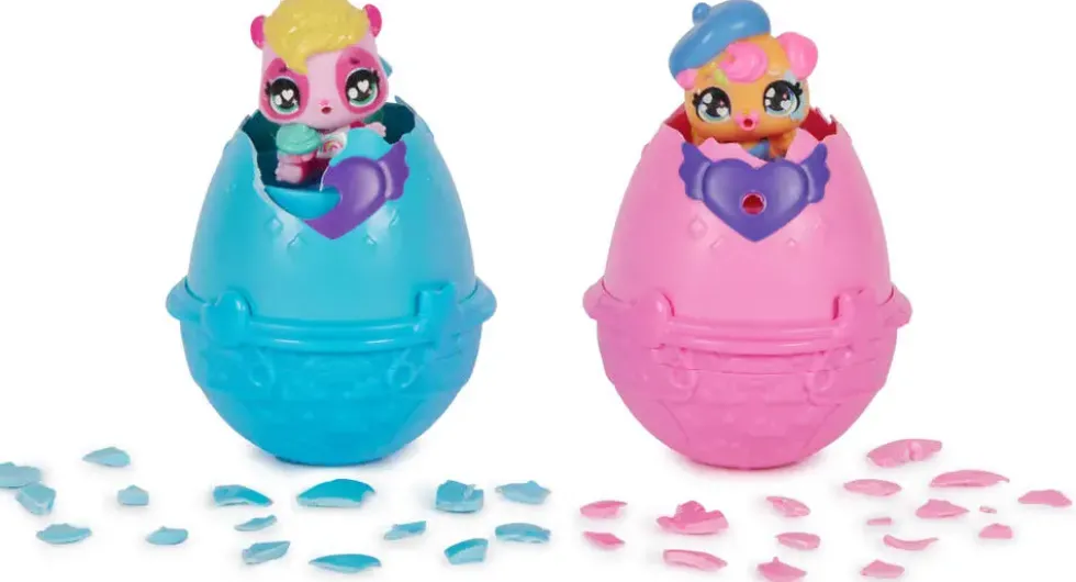HATCHIMALS - PACK DE 2 HATCHIMALS + CHAISE HAUTE