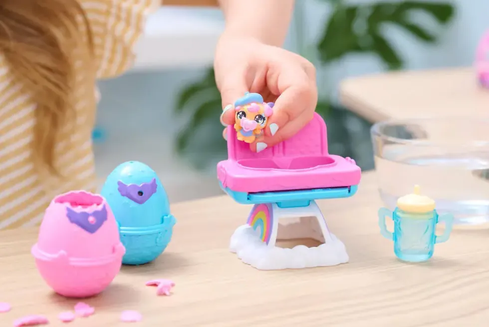 HATCHIMALS - PACK DE 2 HATCHIMALS + CHAISE HAUTE