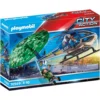 HELICOPTERE DE POLICE ET PARACHUTISTE - 70569