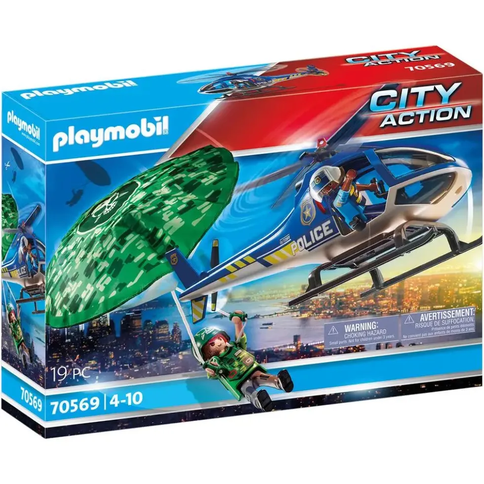 HELICOPTERE DE POLICE ET PARACHUTISTE - 70569