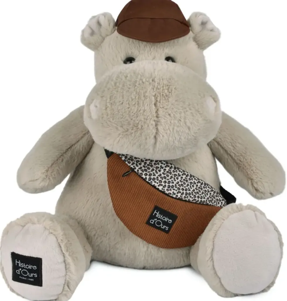 HELLO BROOK !PELUCHE HIPPO 38 CM BEIGE