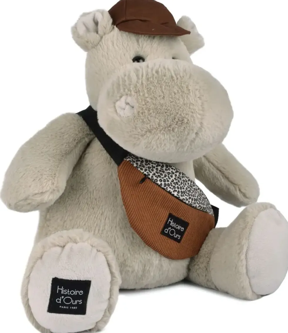 HELLO BROOK !PELUCHE HIPPO 38 CM BEIGE
