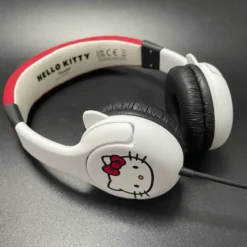 HELLO KITTY - CASQUE AUDIO FILAIRE POUR ENFANT BLANC-ROUGE