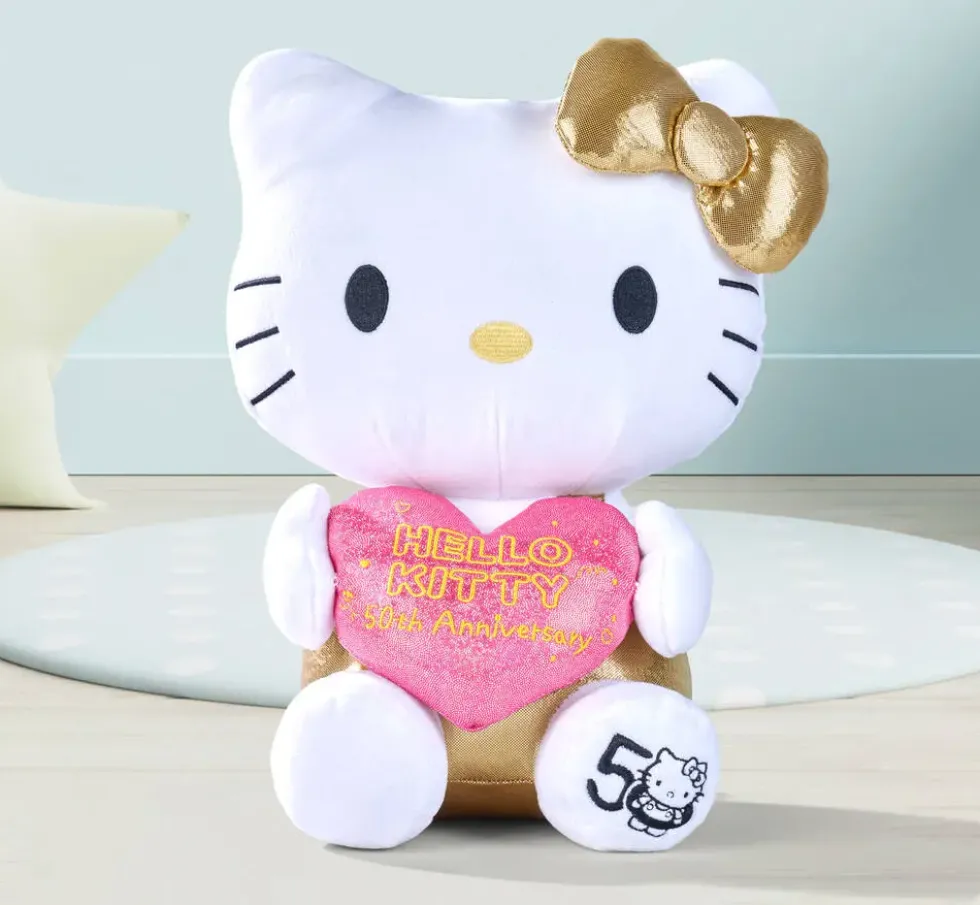 HELLO KITTY - PELUCHE 30 CM 50 EME ANNIVERSAIRE