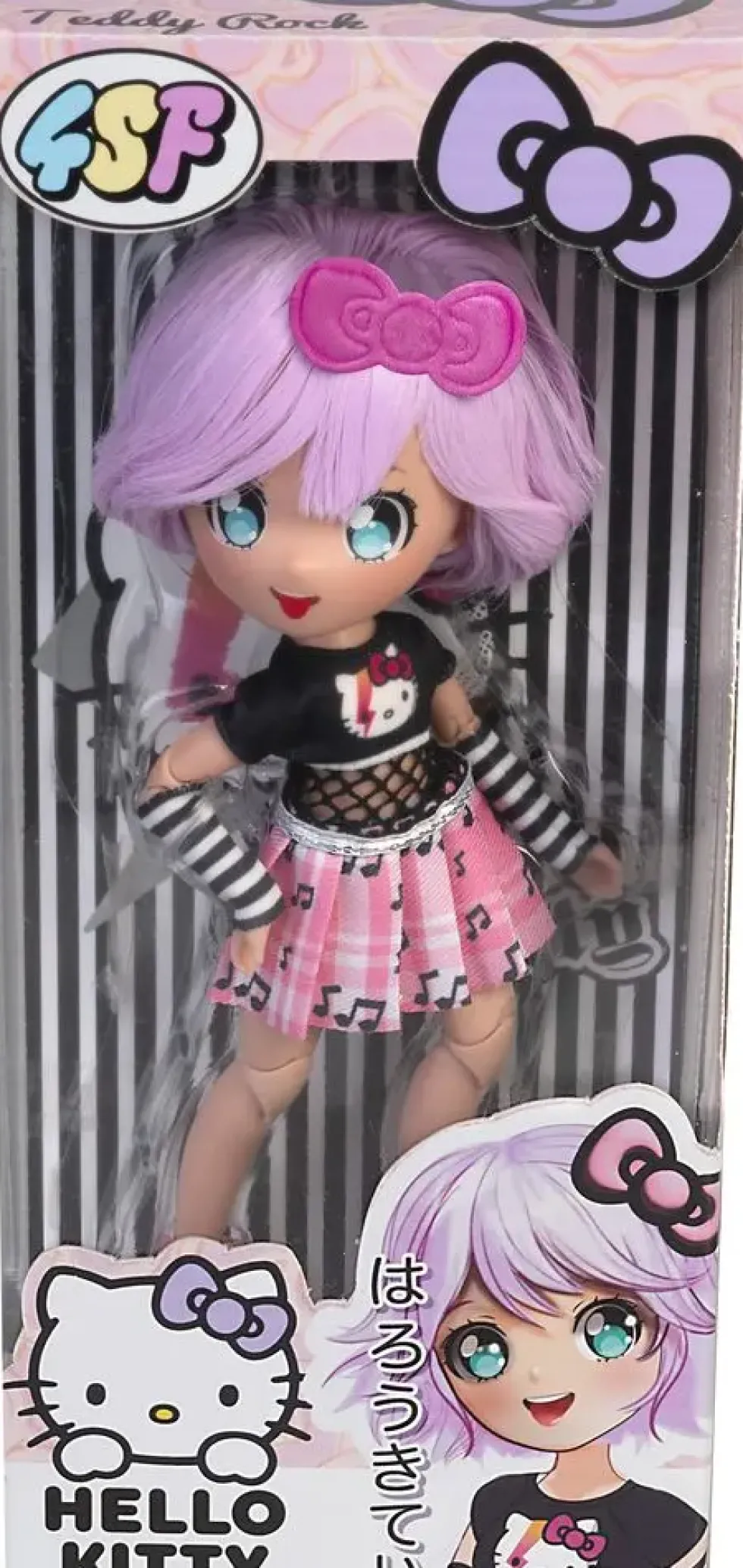 HELLO KITTY - POUPEE ARTICULEE 4SF TEDDY ROCK